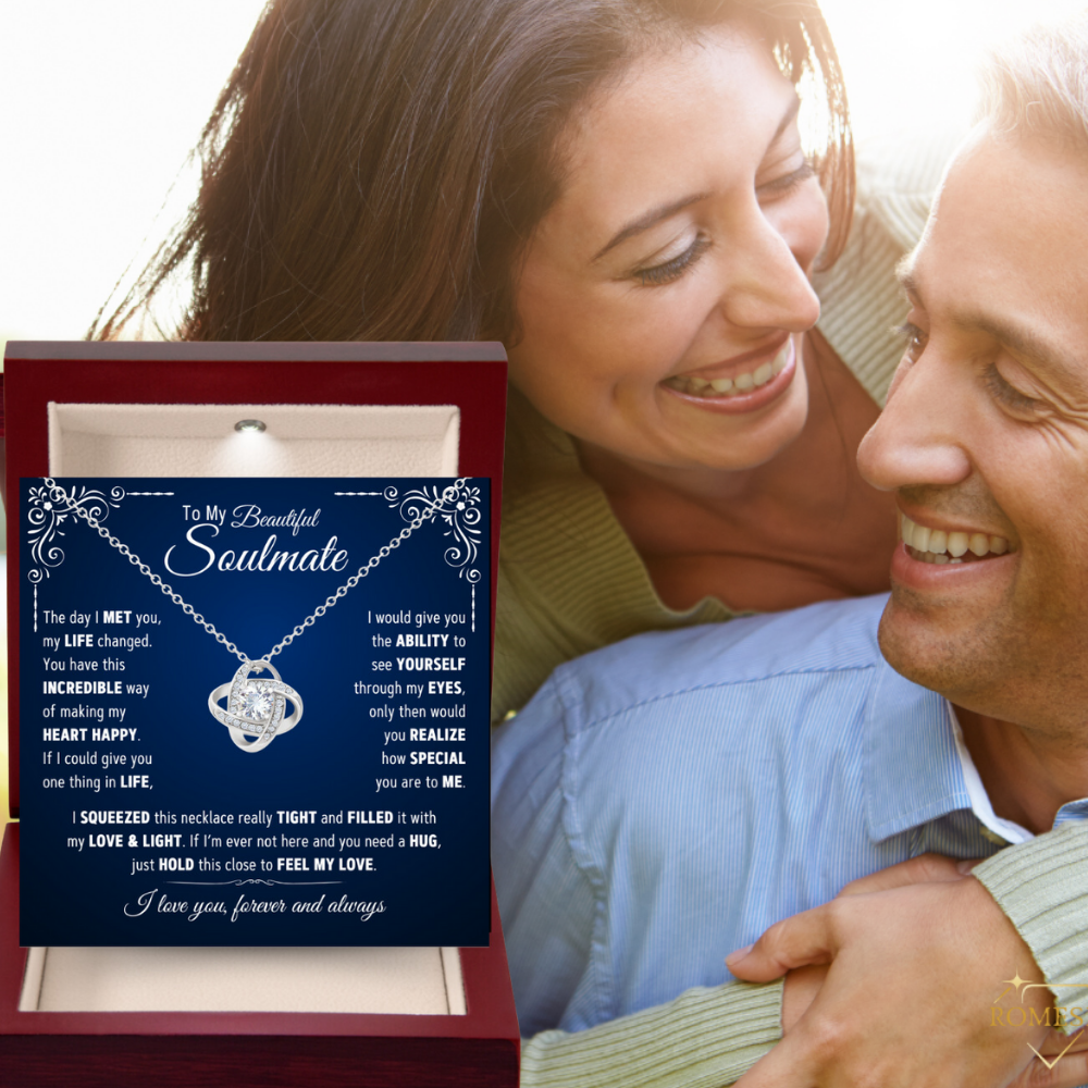 To My Beautiful Soulmate-Best Thing- Love Knot Necklace