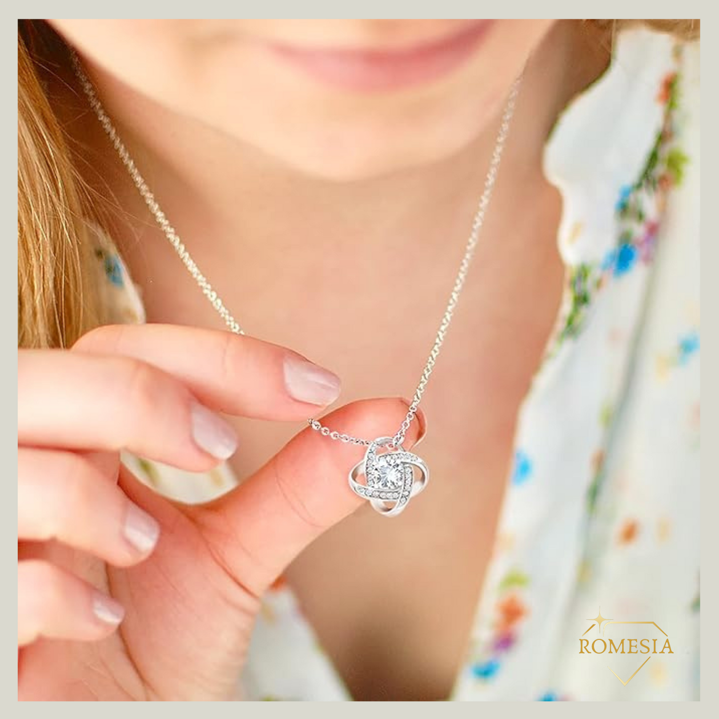 To My Daughter-Biggest Fan- Love Knot Necklace