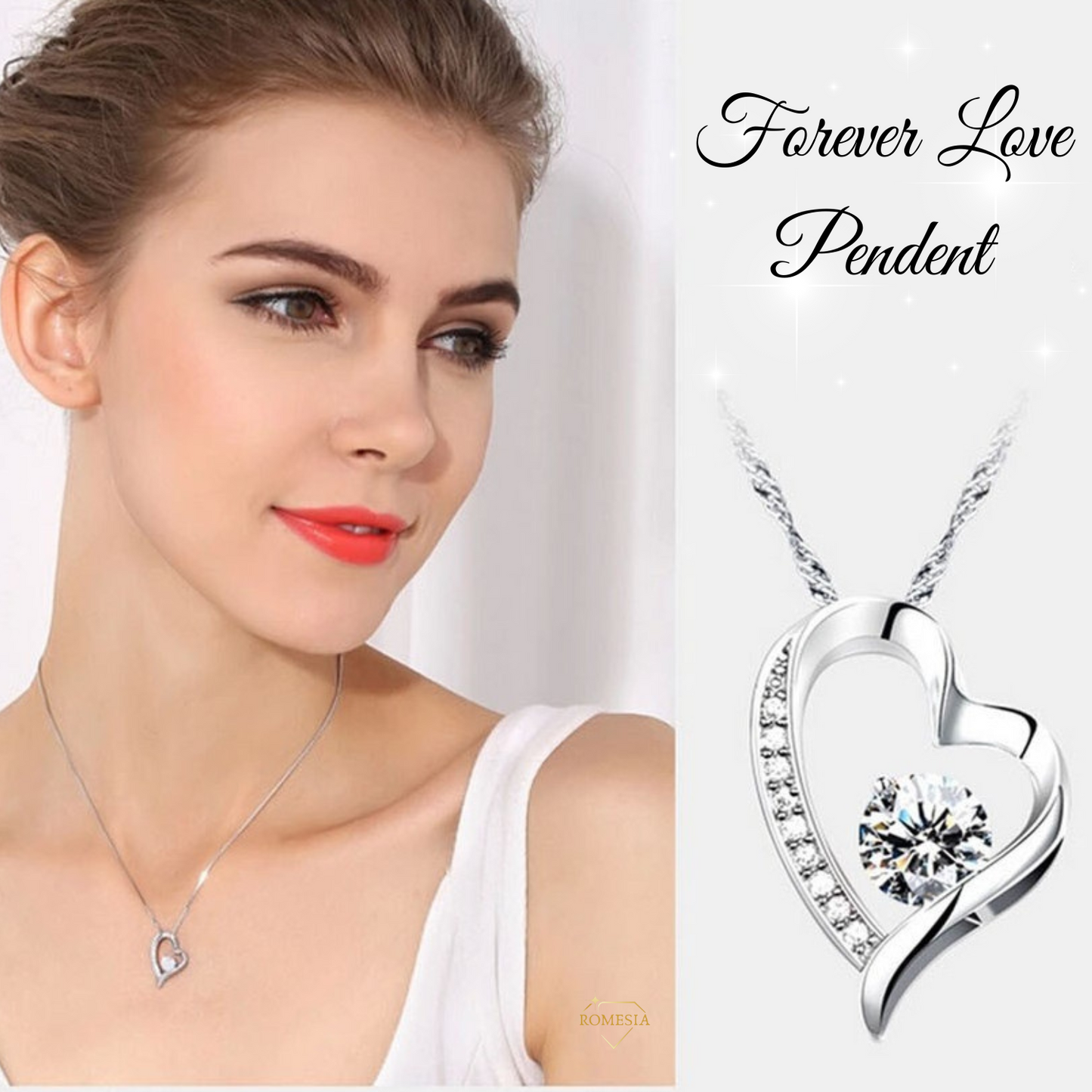 To My Bonus Daughter- Endless Light- Forever Love Pendent