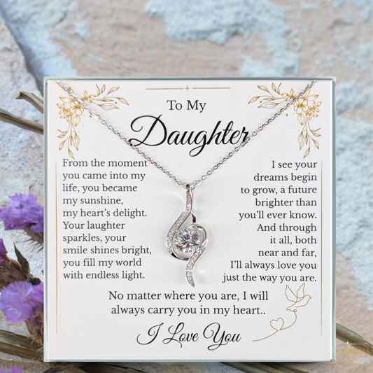 To My Daughter- Adoring Love Pendent- Endless Light