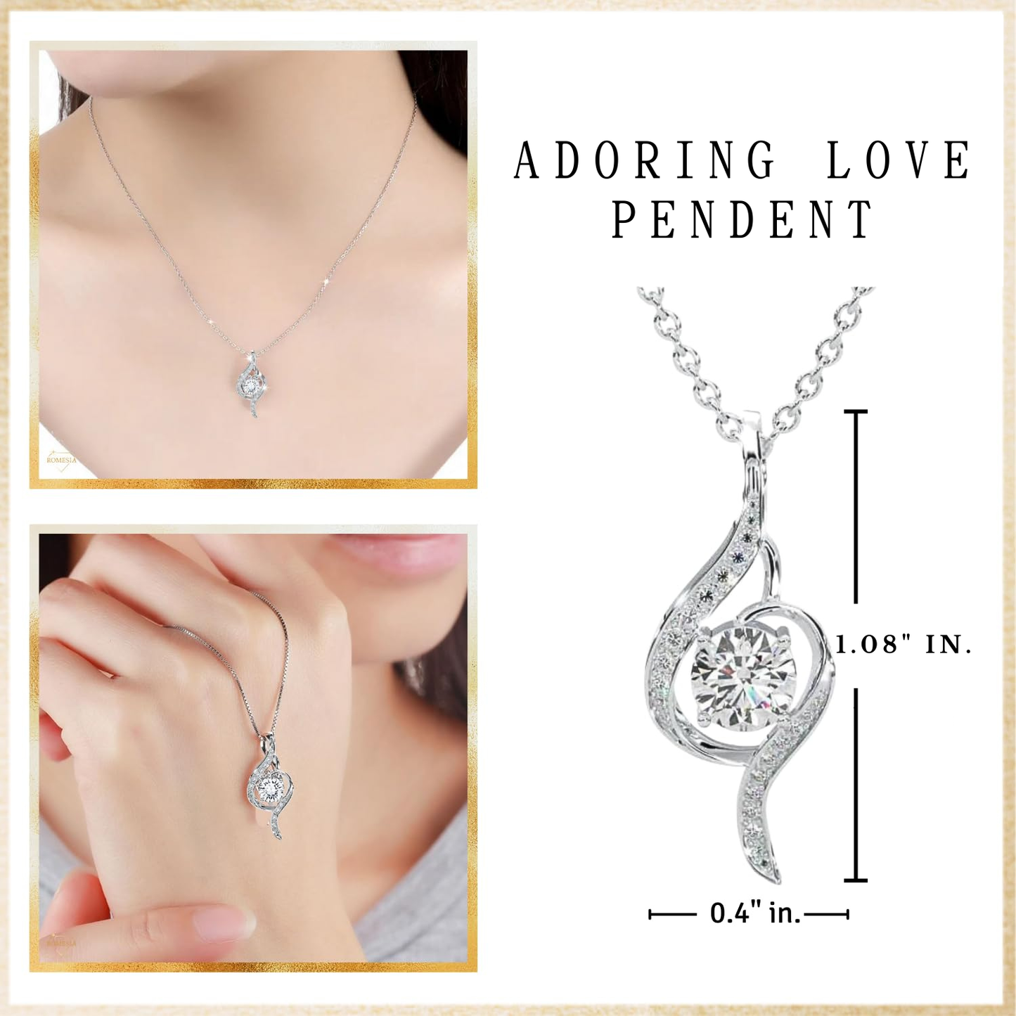 To My Daughter- Adoring Love Pendent- Endless Light