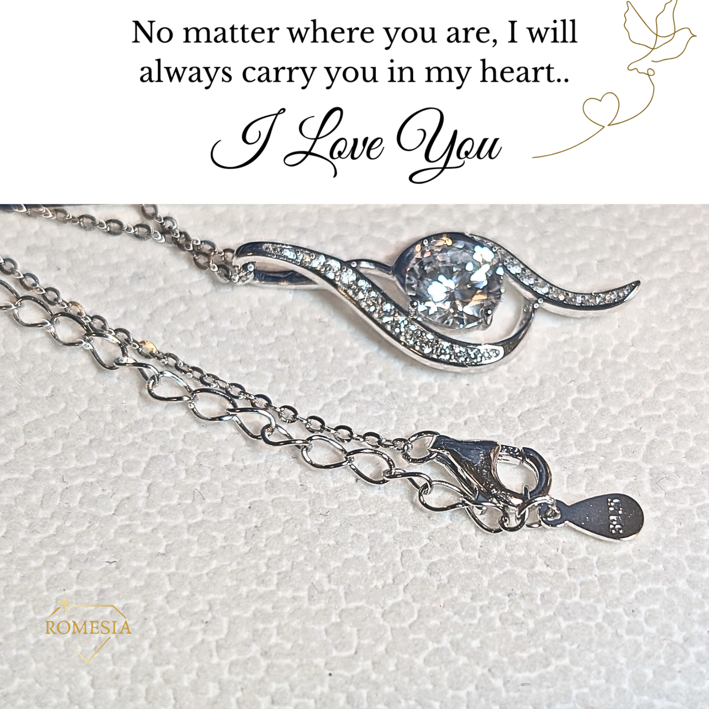 To My Daughter- Adoring Love Pendent- Endless Light