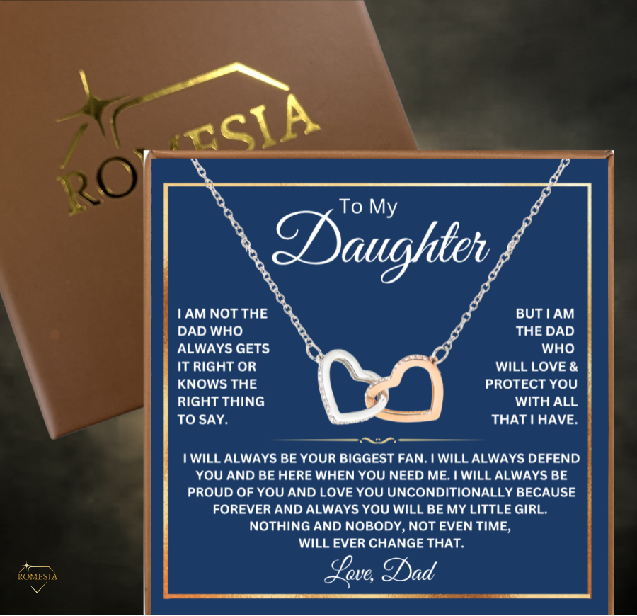 To My Daughter- Biggest Fan Interlocking Hearts