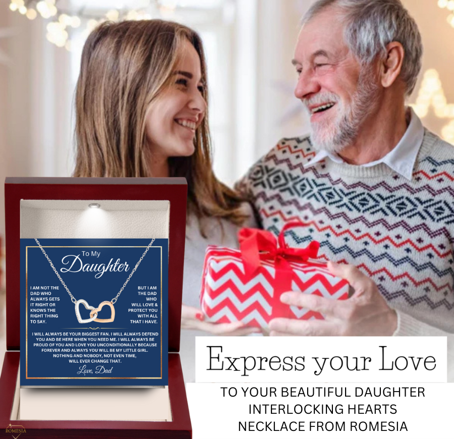 To My Daughter- Biggest Fan Interlocking Hearts
