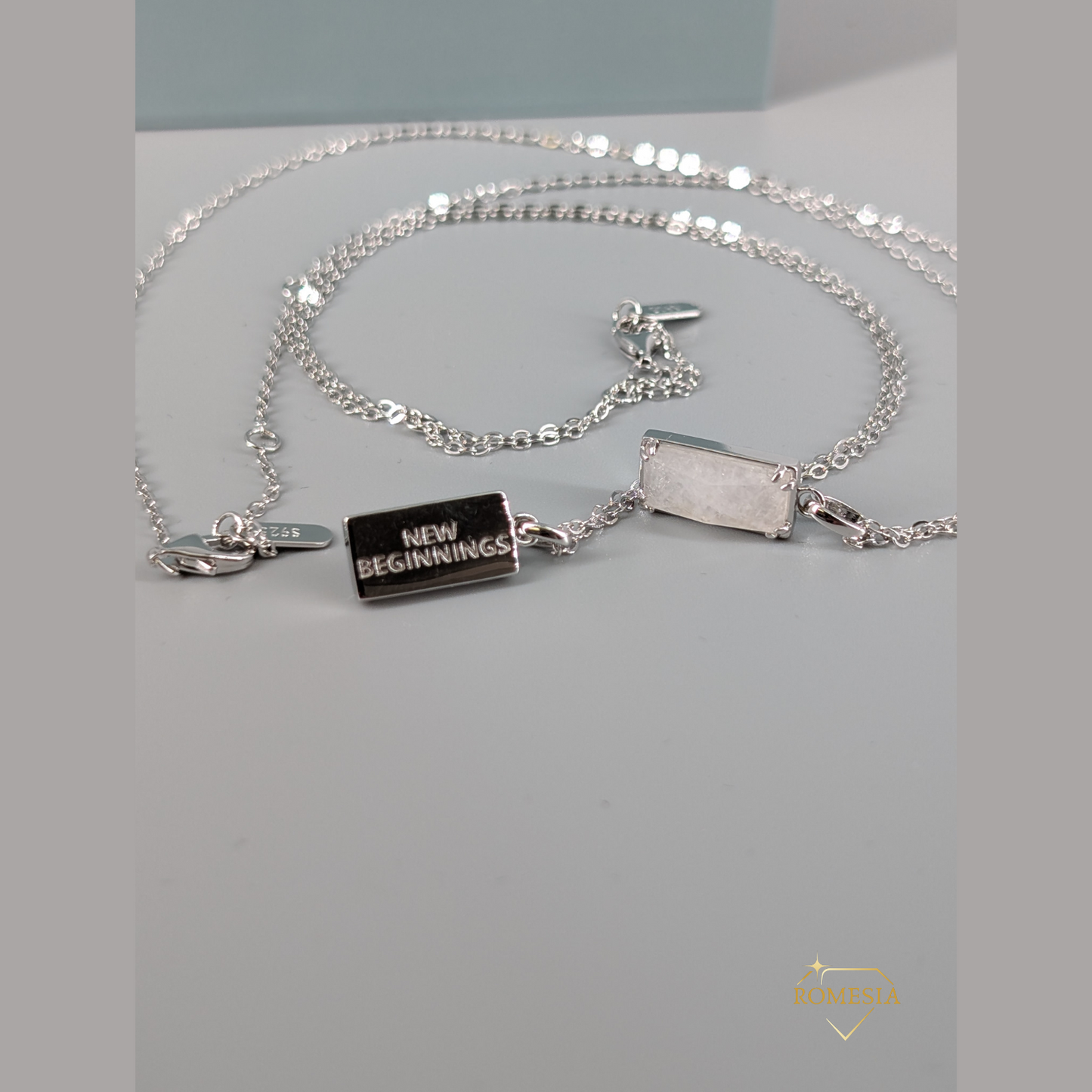 Real Genuine Moonstone -" Sterling Silver Pendent", New Beginnings