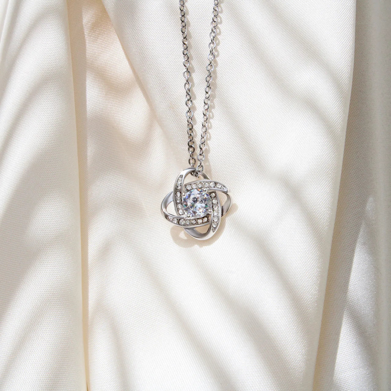 To My Wife- My love-Love Knot Necklace