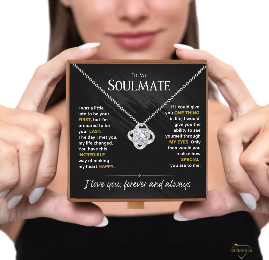 Soulmate-One thing in life-Love Knot Necklace