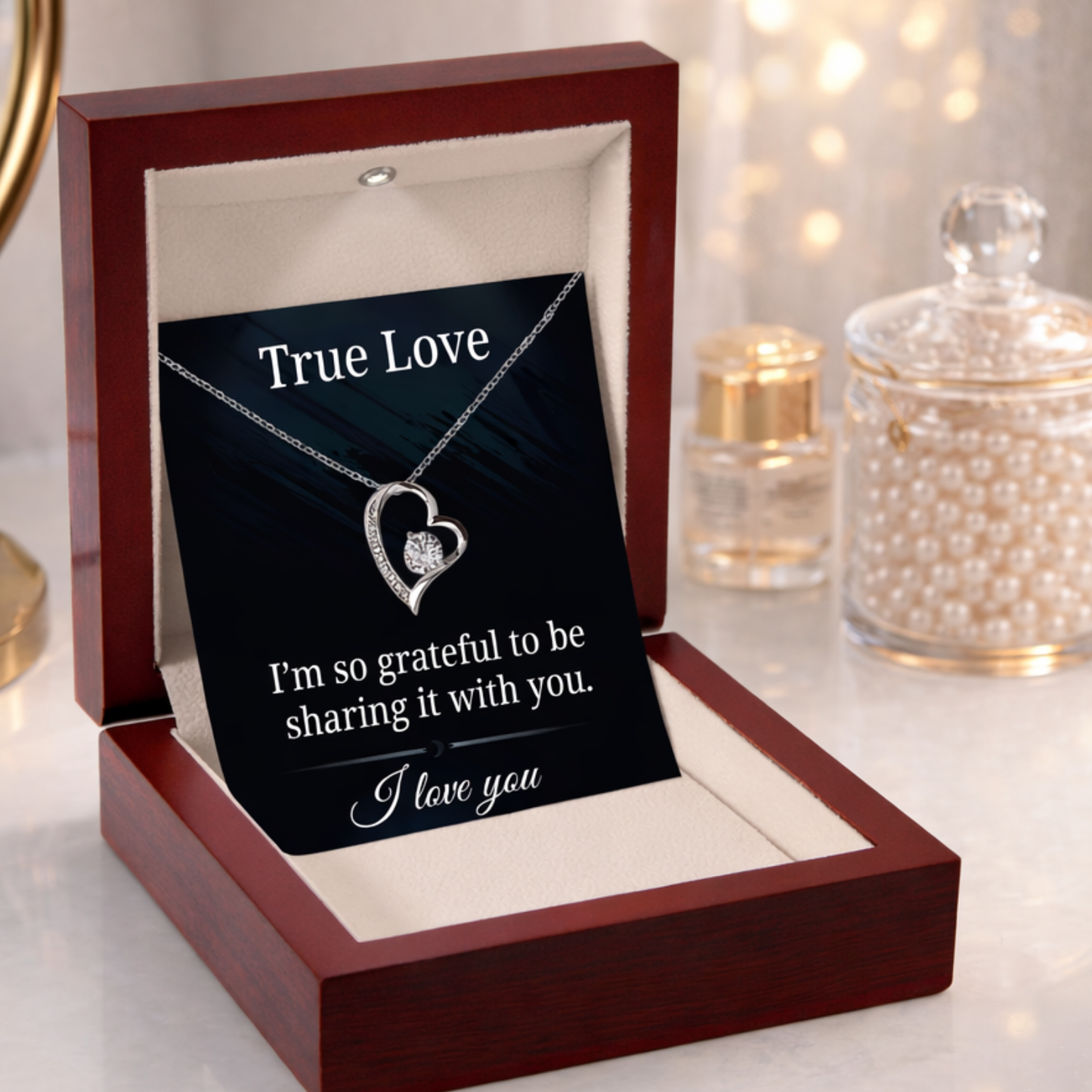 TRUE LOVE- Forever Love Pendent for Her