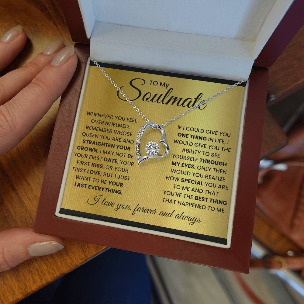 To My Soulmate-Queen- Forever Love Necklace