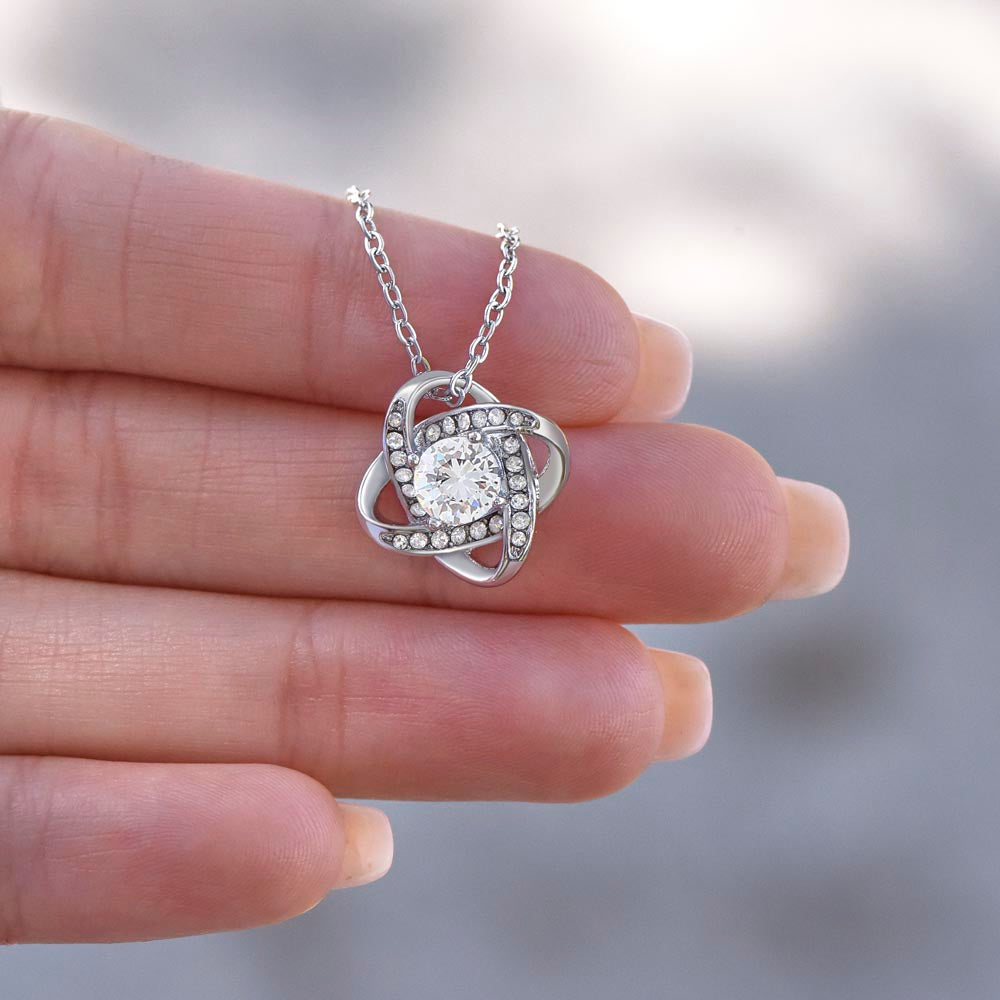 To My Daughter-Biggest Fan- Love Knot Necklace