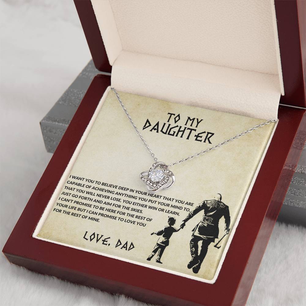 To My Daughter-Viking- Love Knot Necklace