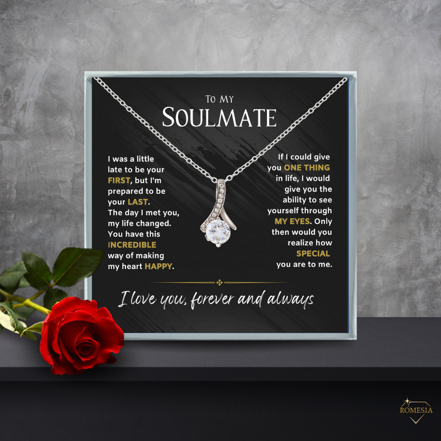 To My Soulmate-Through my eyes-Alluring Beauty Necklace w/Earrings