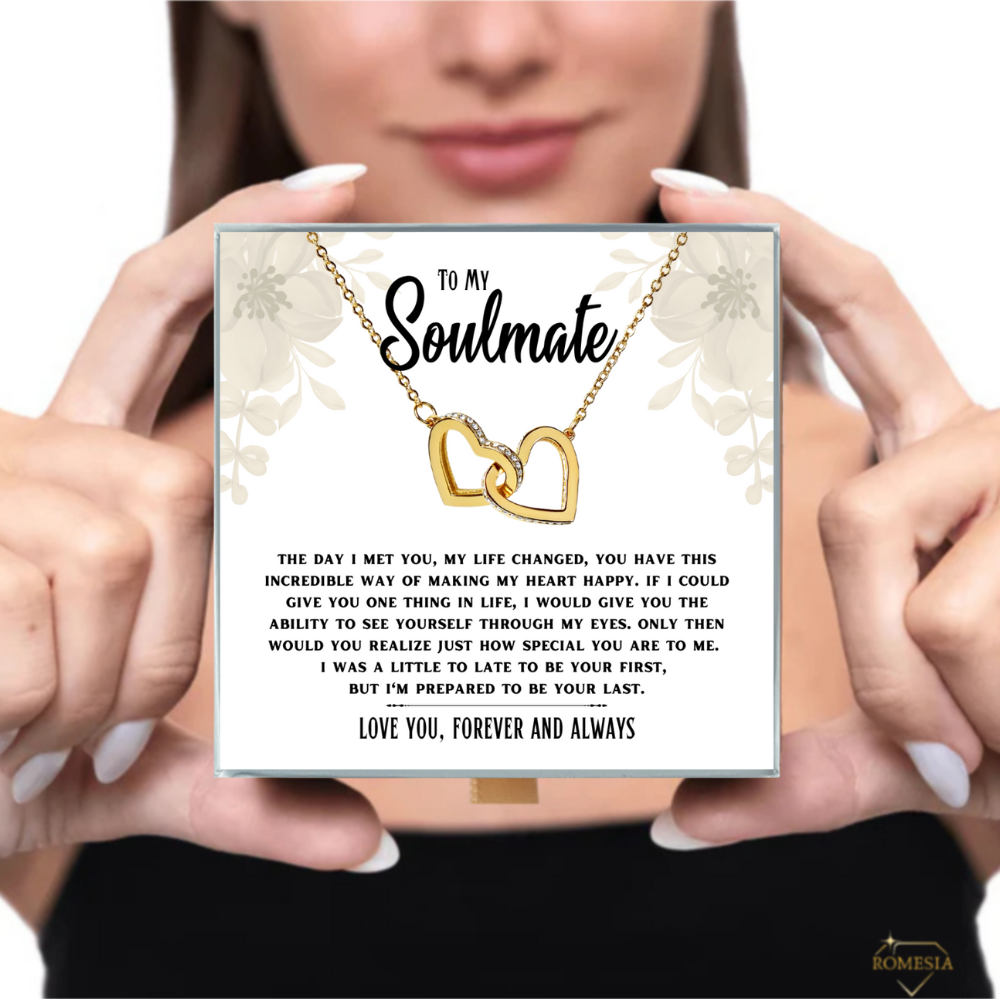 Soulmate-Prepared to be your last- Interlocking Hearts necklace