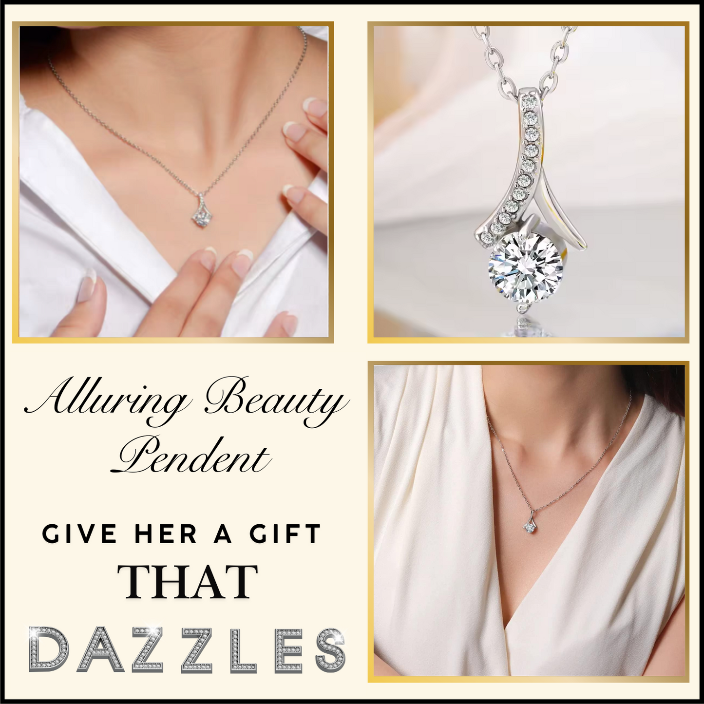 To My Soulmate-Through my eyes-Alluring Beauty Necklace w/Earrings
