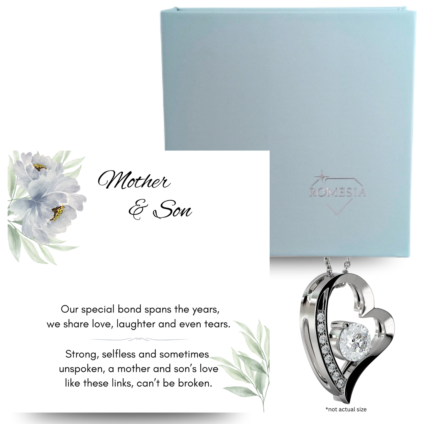 To My Mom from Son- Special Bond- Forever Love Necklace