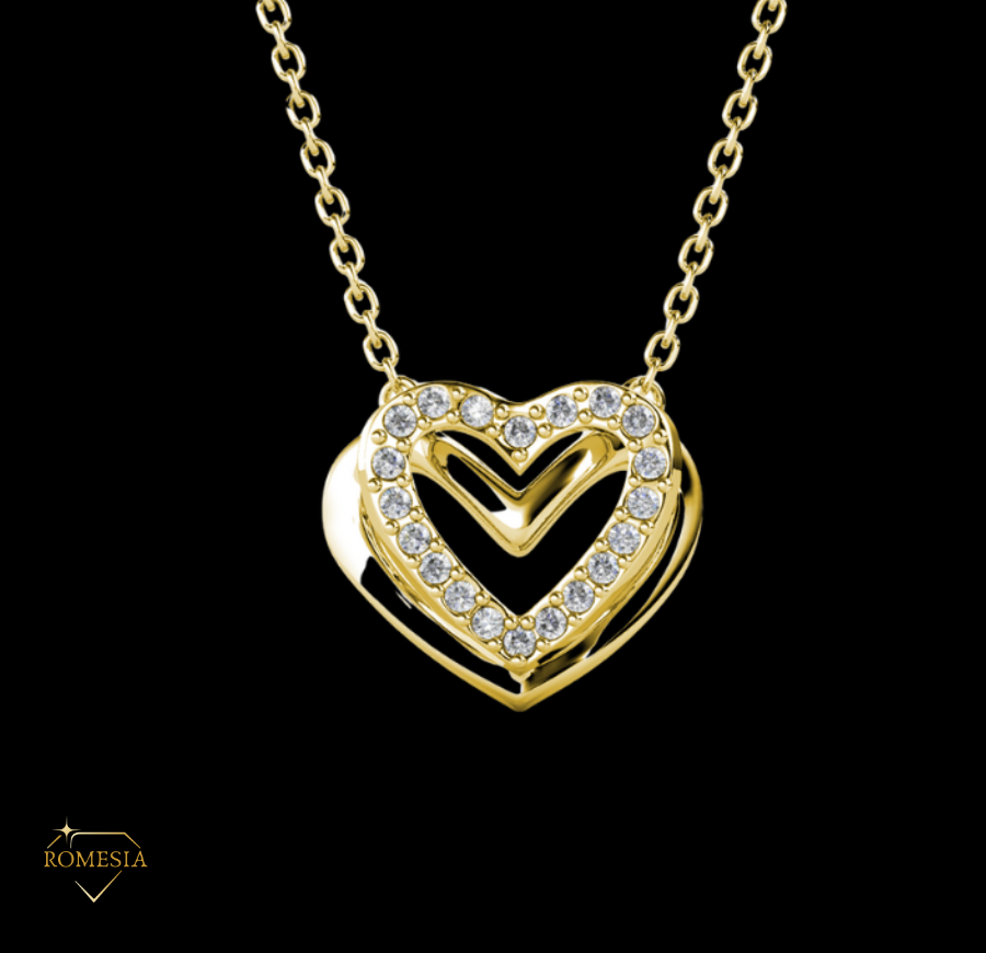 To My Wife-Love & Light-Passionate Hearts Necklace