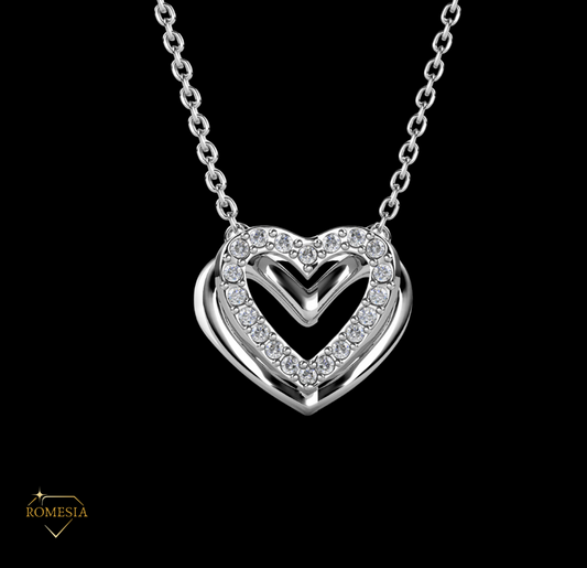 To My Wife-Love & Light-Passionate Hearts Necklace