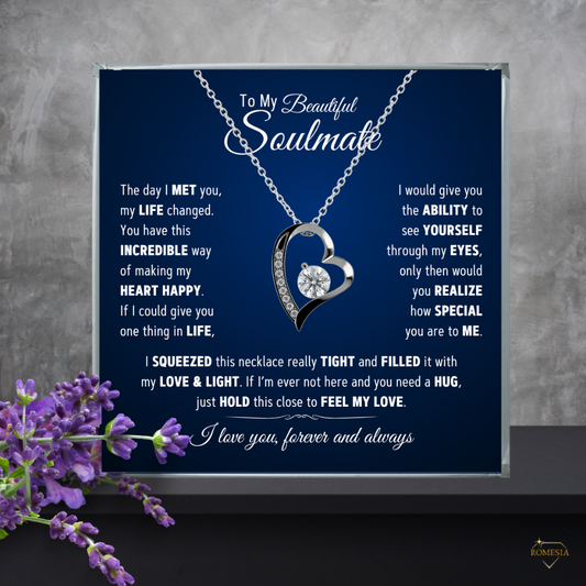 To My Beautiful Soulmate-Best Thing-Forever Love Necklace