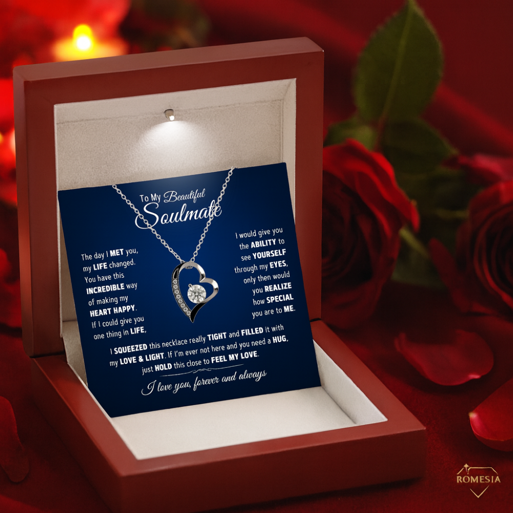 To My Beautiful Soulmate-Love & Light-Forever Love Necklace