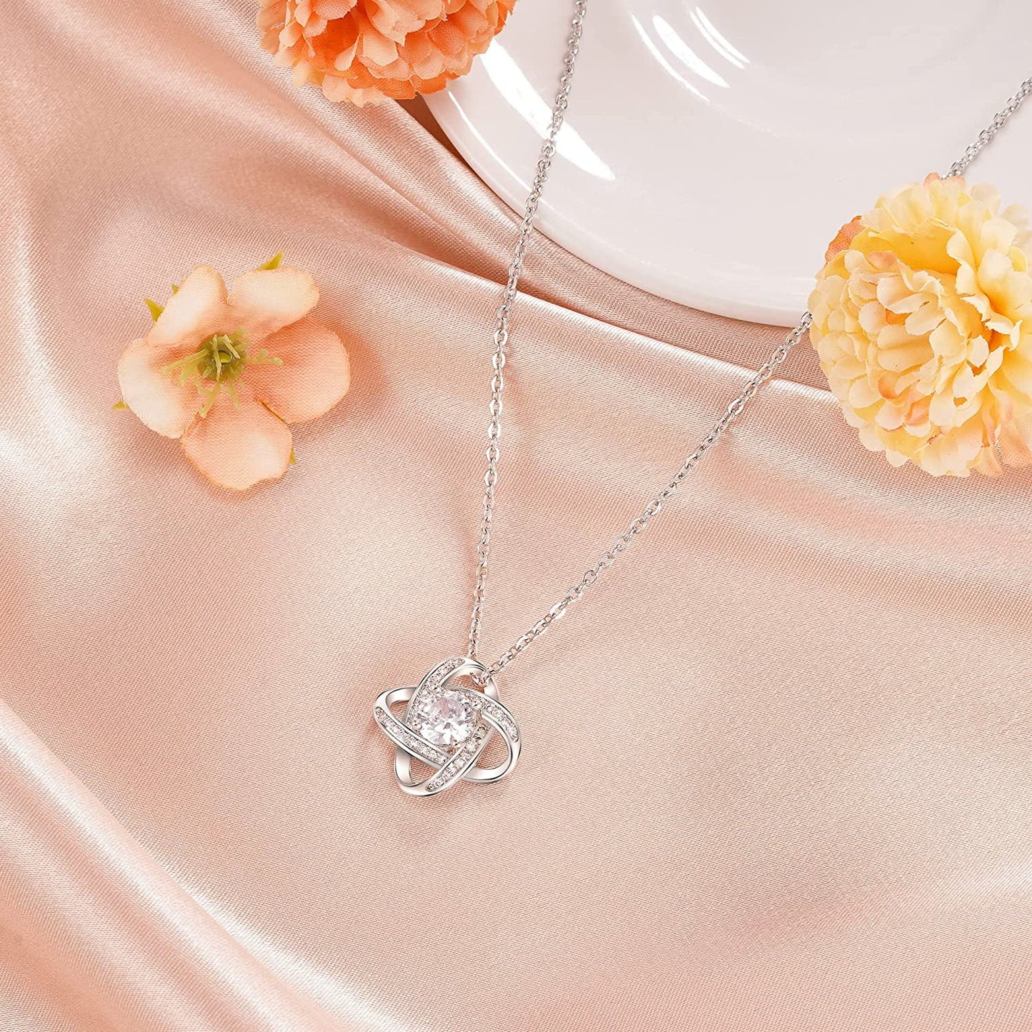 To My Soulmate-Queen-Love Knot Necklace