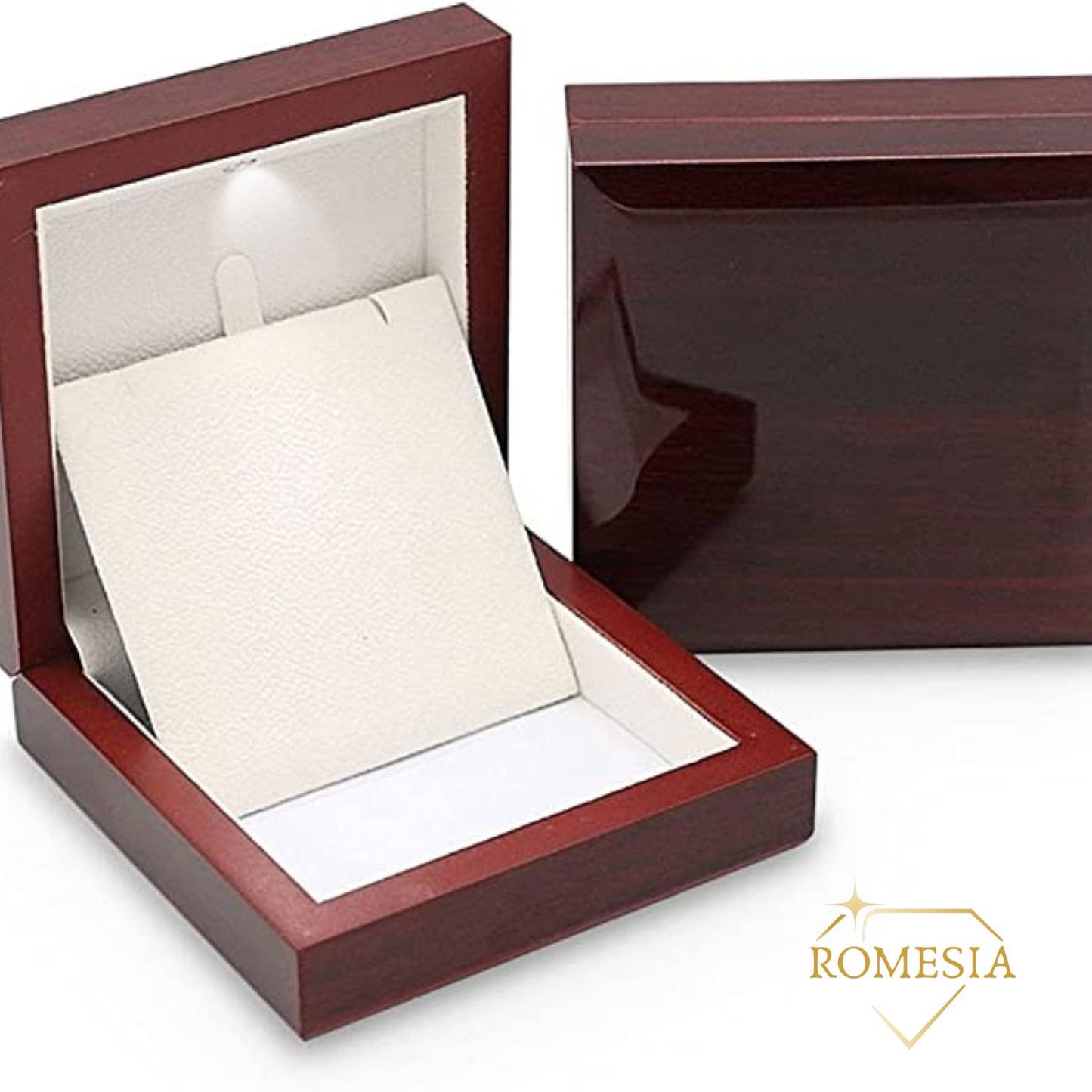 Mahogany Style Gift Box w/LED Light