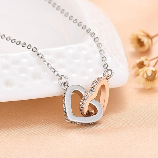 Soulmate-Prepared to be your last- Interlocking Hearts necklace