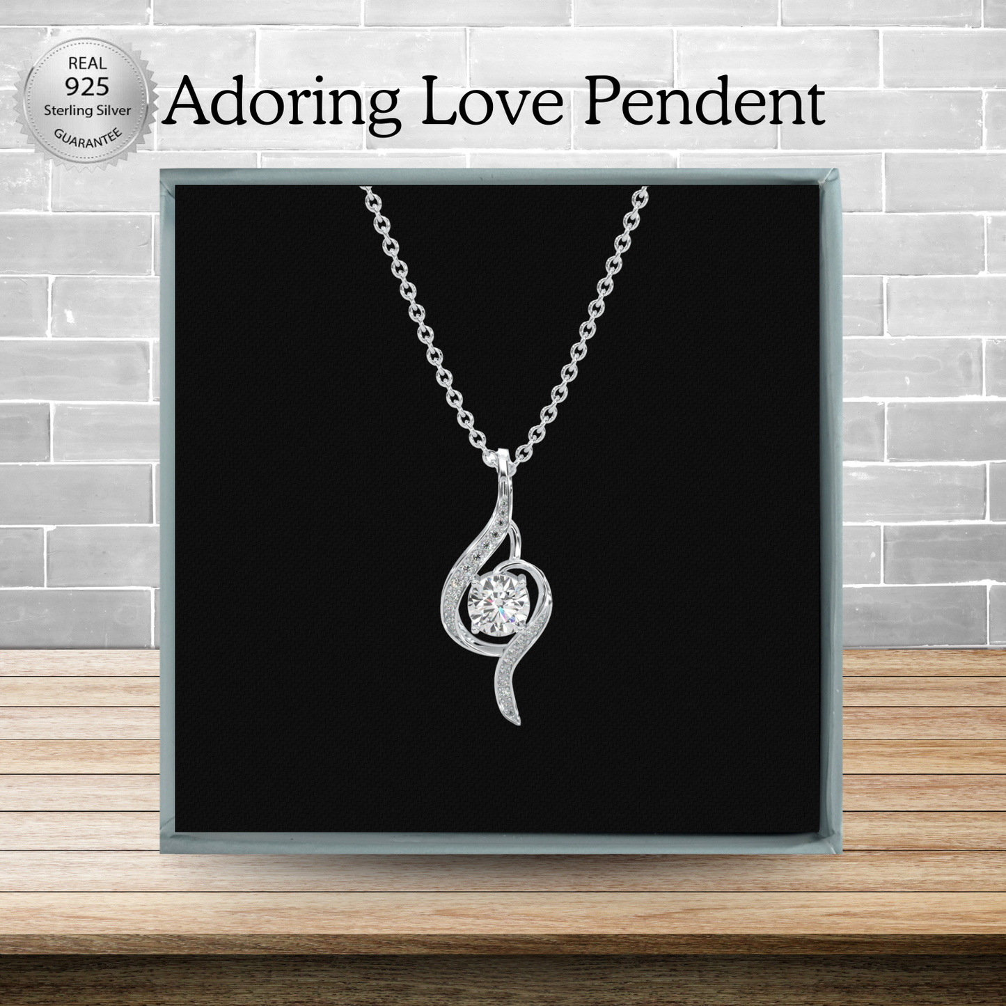 Adoring Love 925 Sterliing Silver Pendent