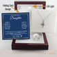 Daughter- Proudest Moment Mom- 925 Sterling Silver Adoring Love Necklace