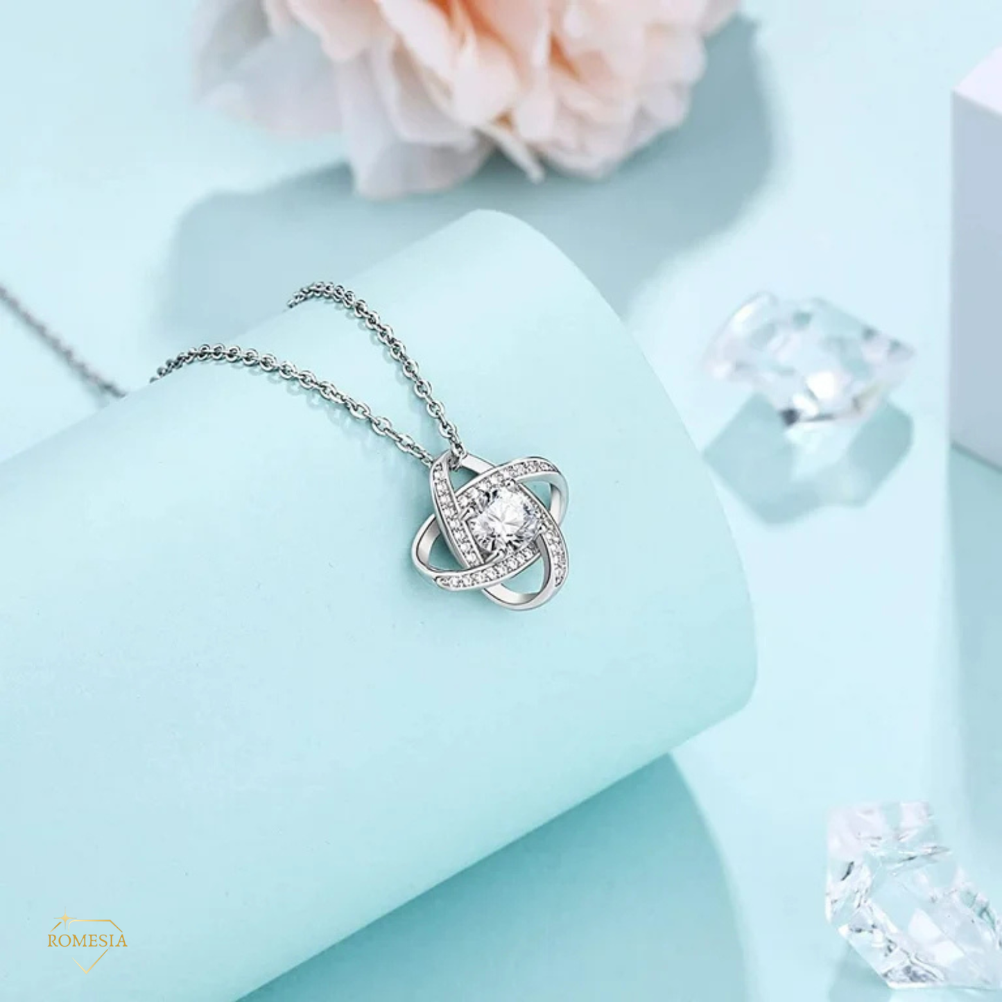 To My Soulmate-Queen-Love Knot Necklace