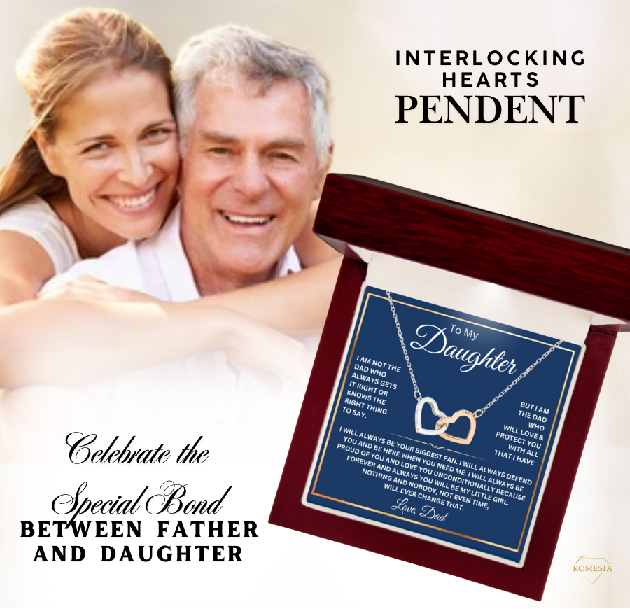 To My Daughter- Biggest Fan Interlocking Hearts