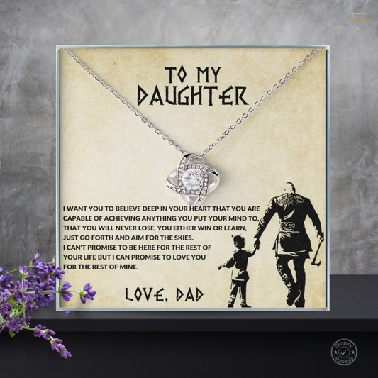 To My Daughter-Viking- Love Knot Necklace