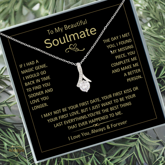 To My Beautiful Soulmate- Magic Genie- Alluring Beauty Necklace
