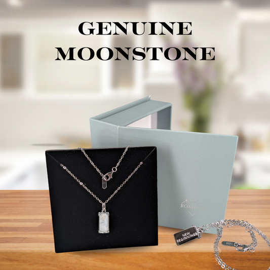 Genuine Moonstone-New Beginnings-Moonstone Necklace