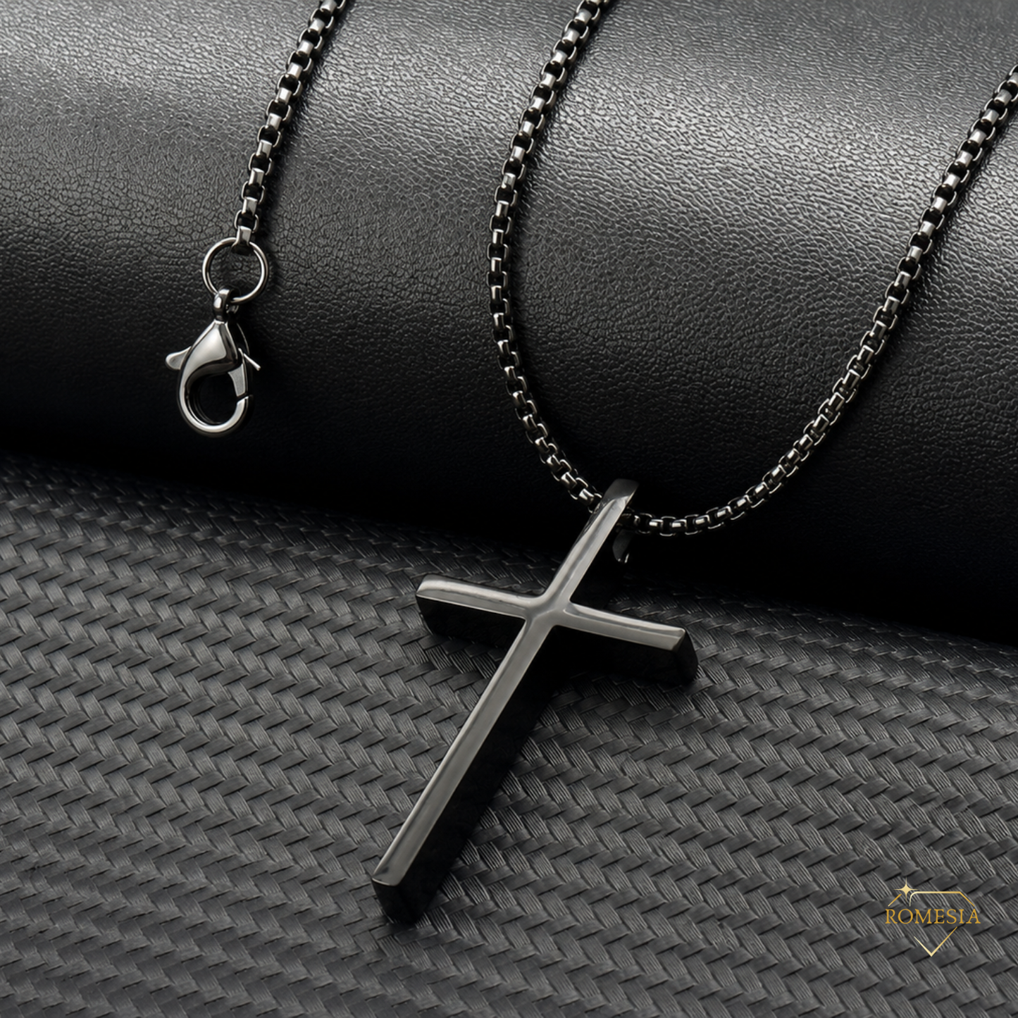 To My Husband- Stainless Steel Cross Pendent