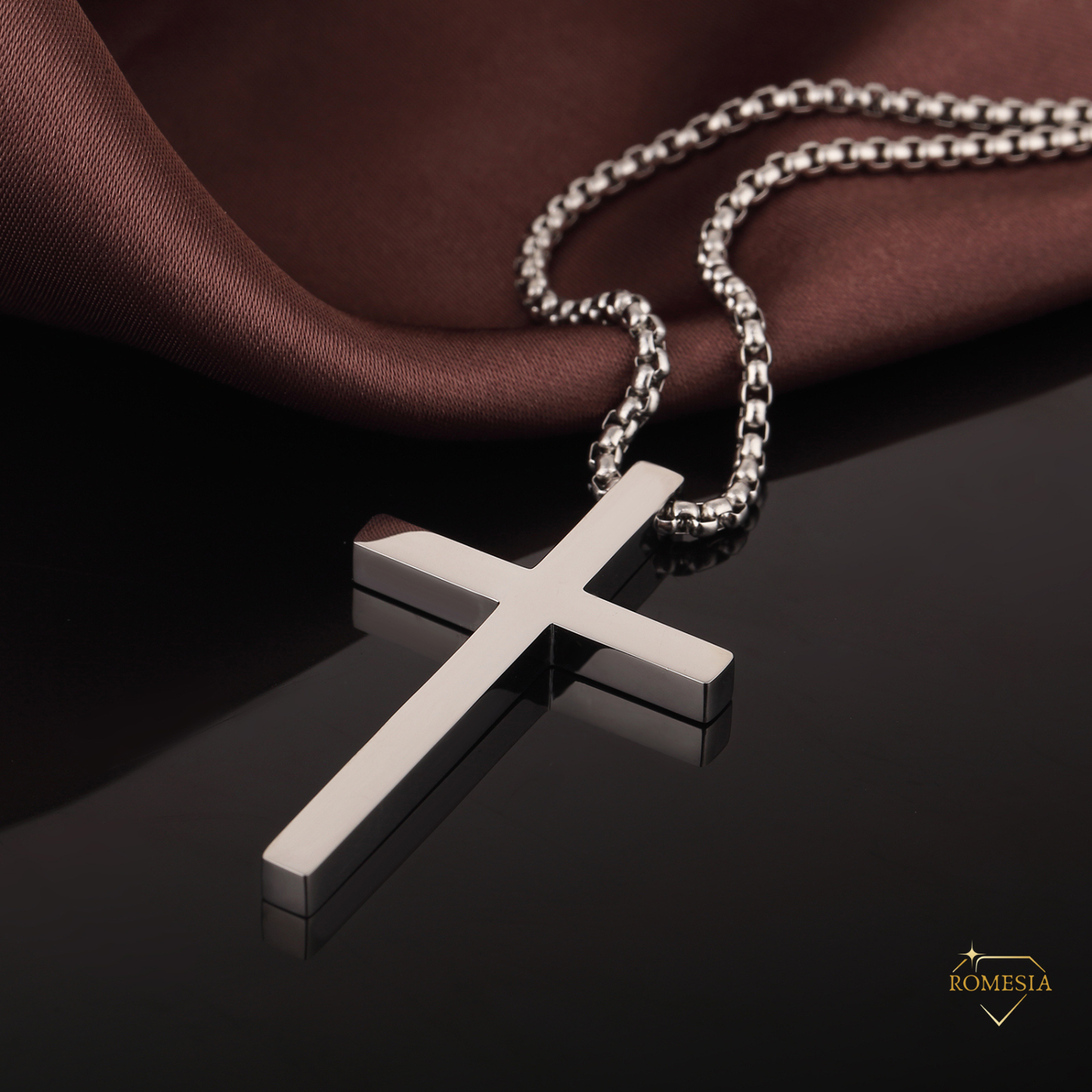 To My Man-Stainless Steel Cross Pendent for Him