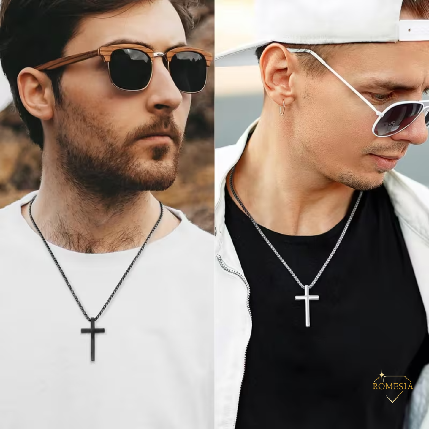 To My Man-Stainless Steel Cross Pendent for Him
