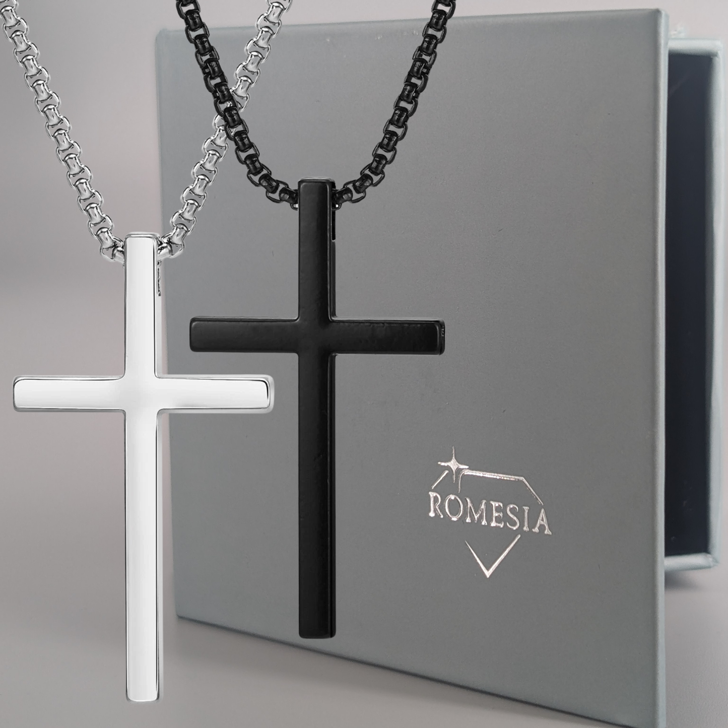 Stainless Steel Promise Cross Pendent for Him