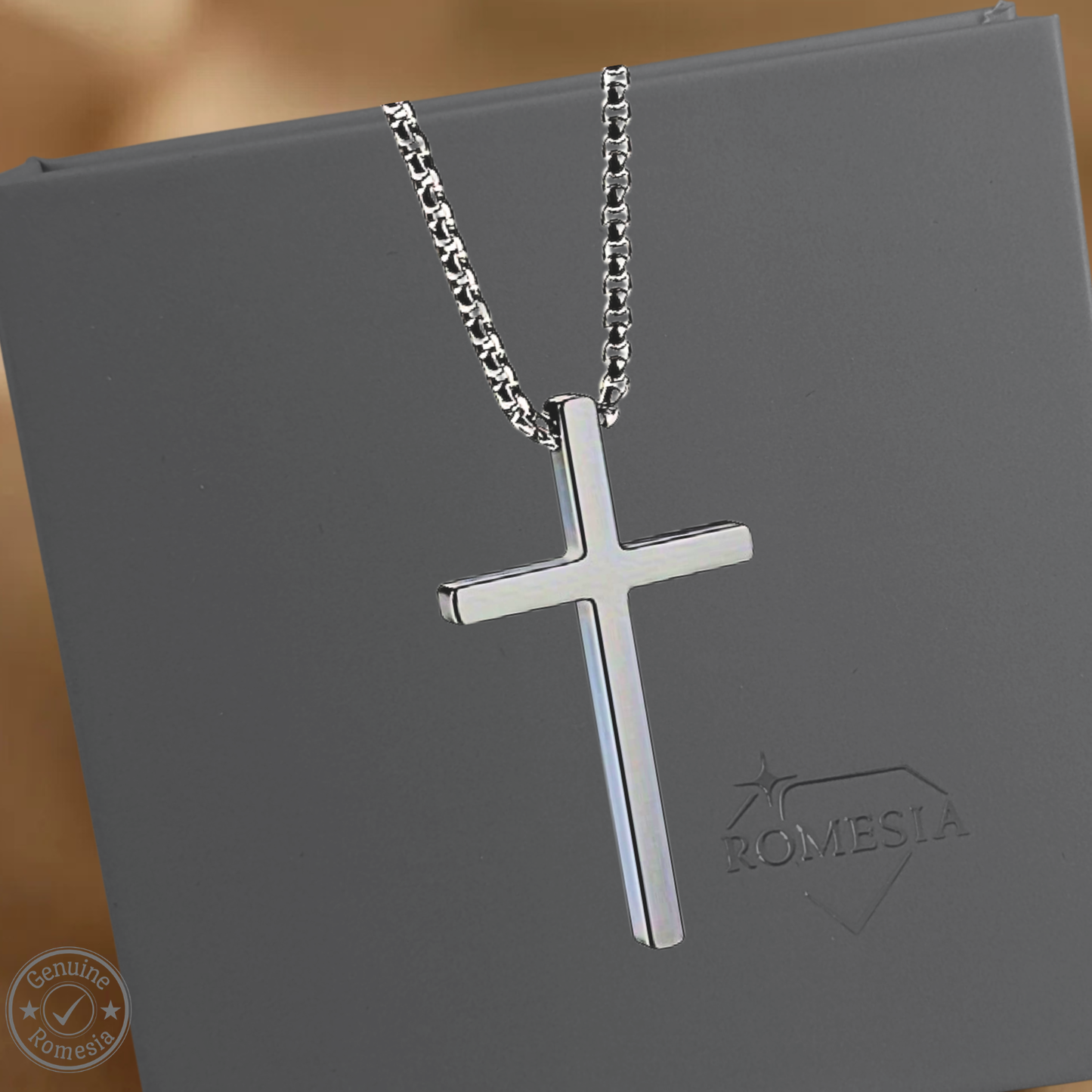 To My Man-You're My Person- Stainless Steel Cross Pendent