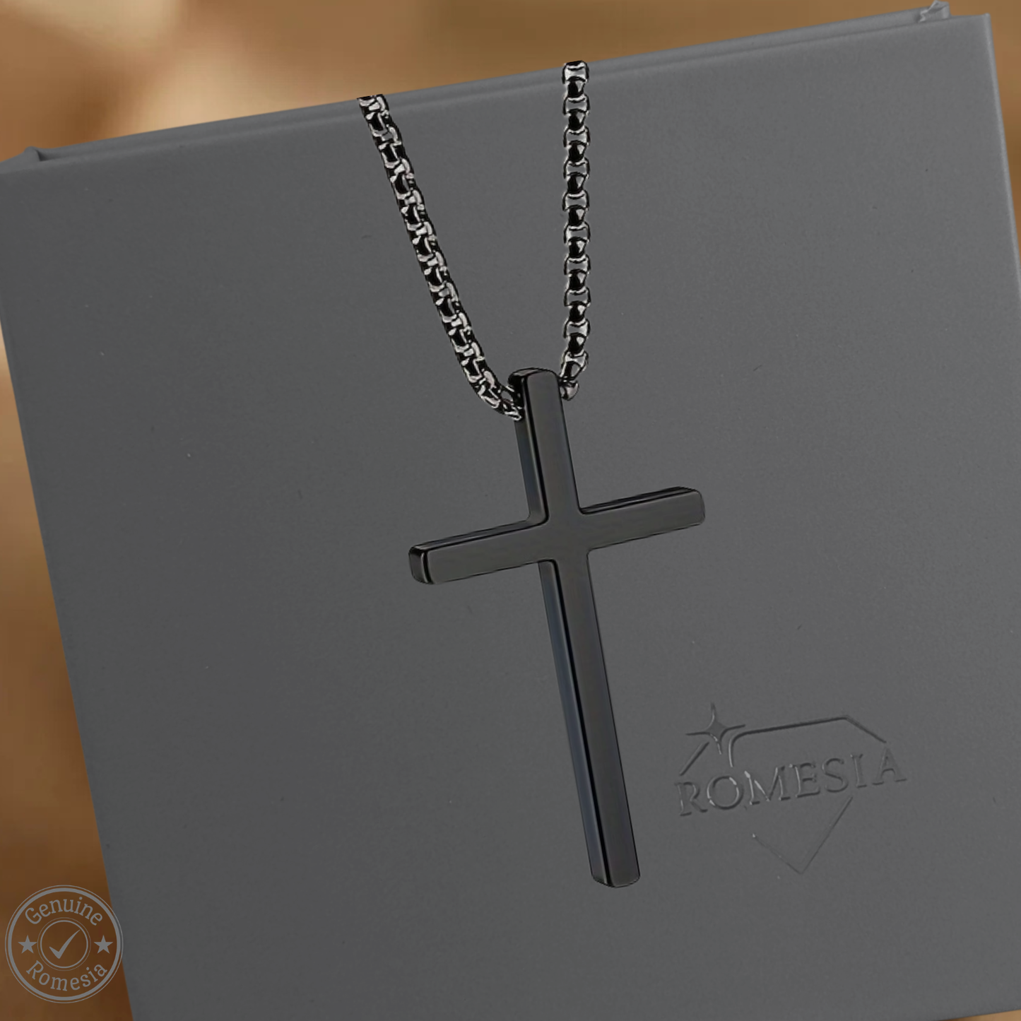 To My Husband- Stainless Steel Cross Pendent