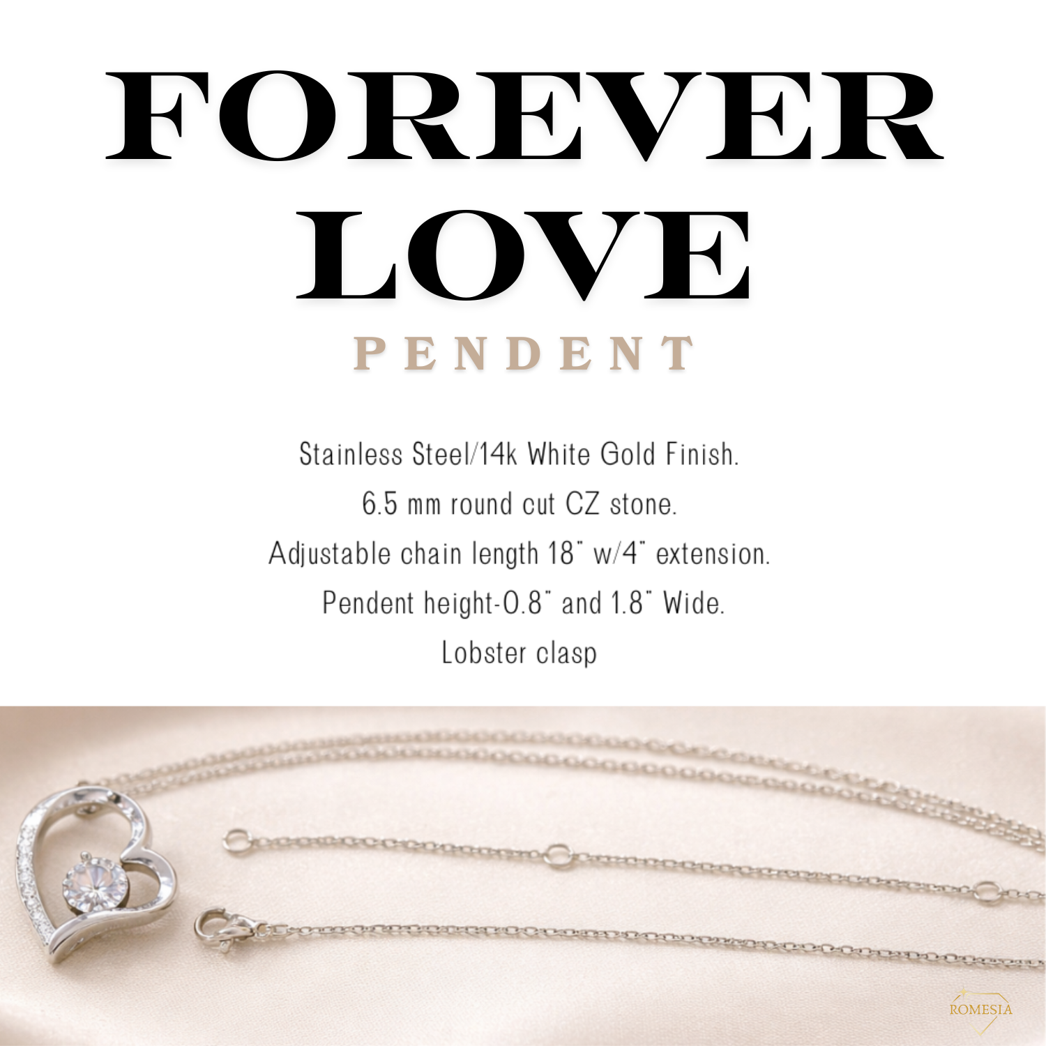 FAVORITE MOMENT- Forever Love Pendent for Her – Romesia