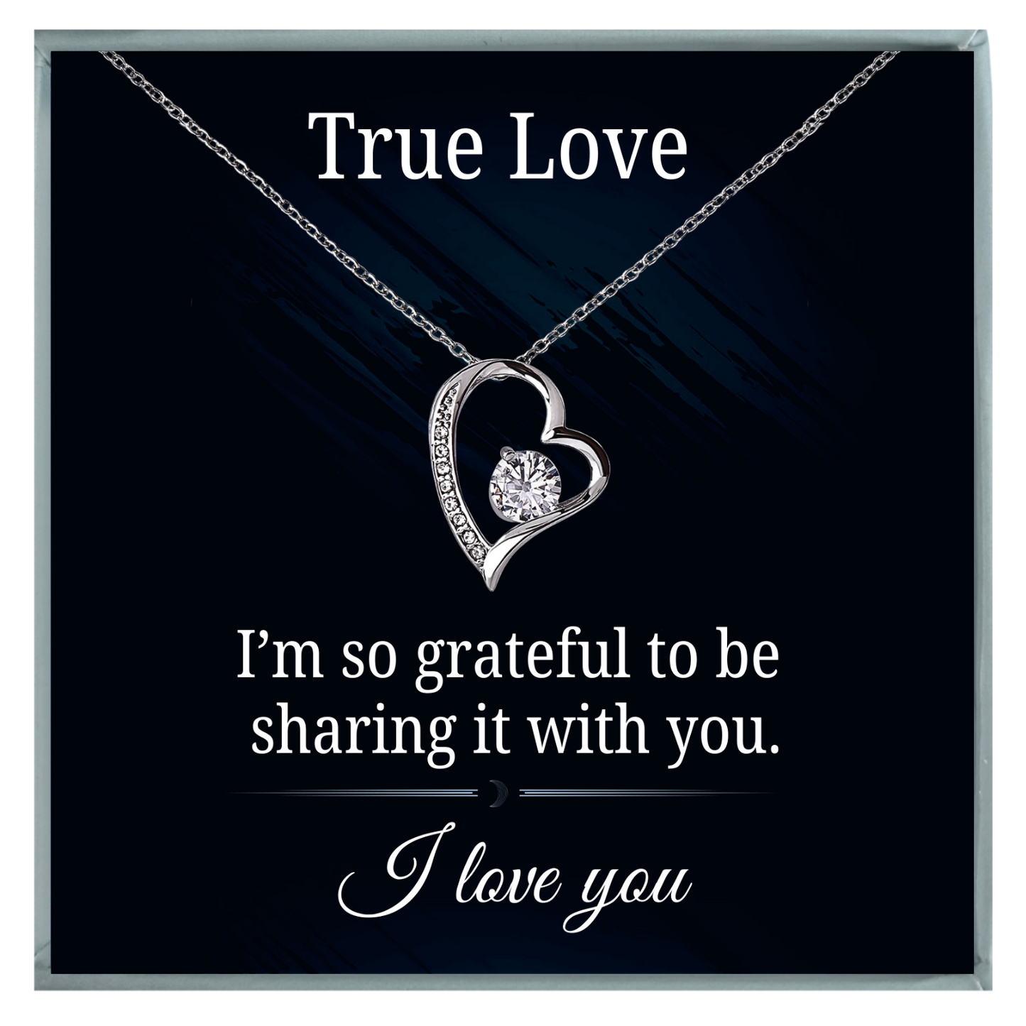 TRUE LOVE- Forever Love Pendent for Her