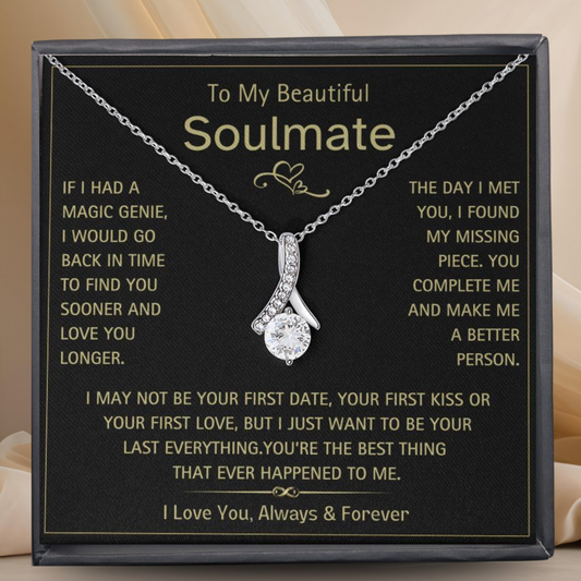 To My Beautiful Soulmate- Magic Genie- Alluring Beauty Necklace