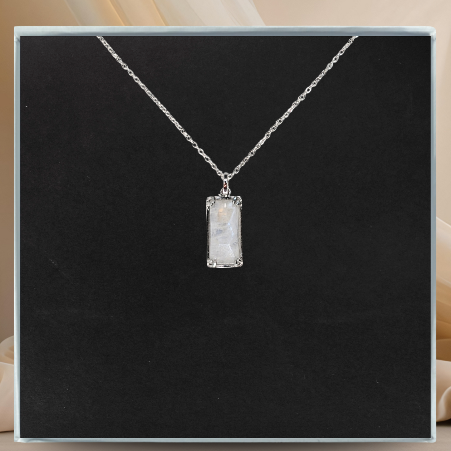 Real Genuine Moonstone -" Sterling Silver Pendent", New Beginnings