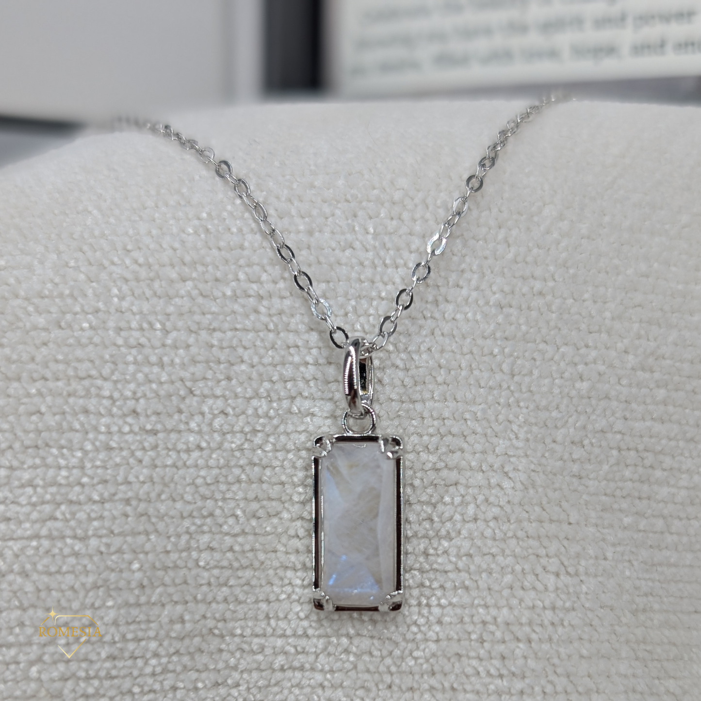 Real Genuine Moonstone - "Inner Growth" Sterling Silver Pendent