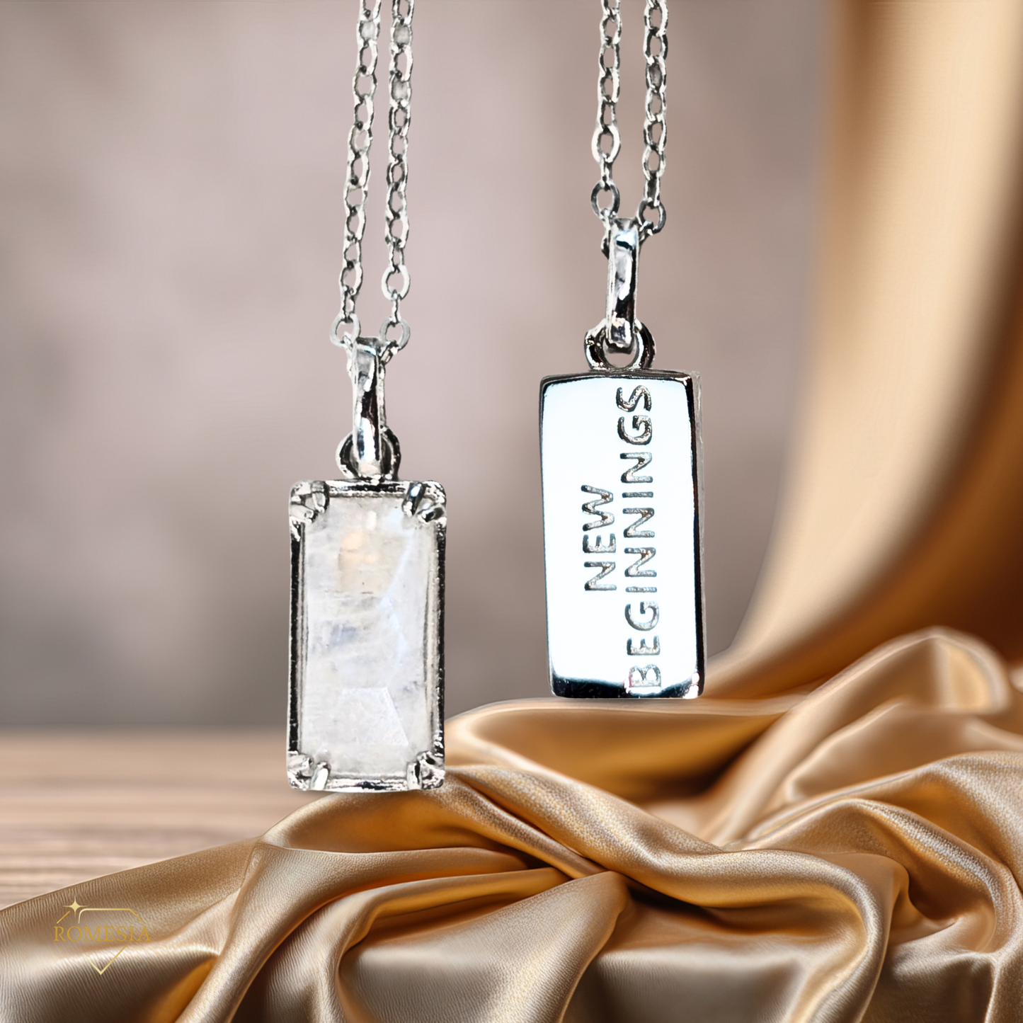 Real Genuine Moonstone - "Inner Growth" Sterling Silver Pendent
