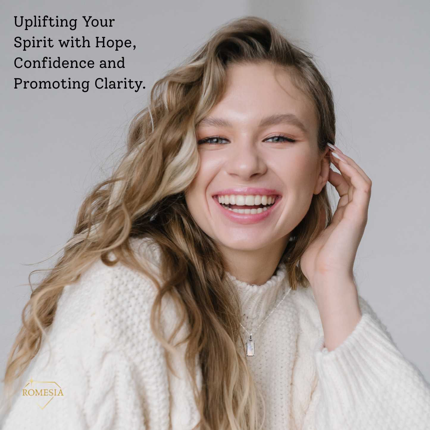 Real Genuine Moonstone - "Inner Growth" Sterling Silver Pendent