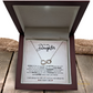 To My Daughter- Loved More- .925 Sterling Silver Endless Love Infinity Necklace