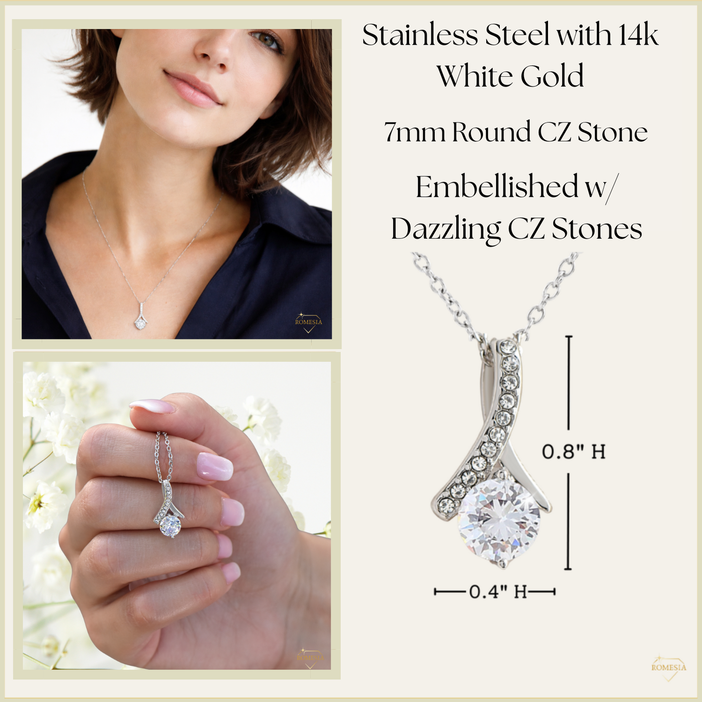 To My Soulmate-Through my eyes-Alluring Beauty Necklace w/Earrings