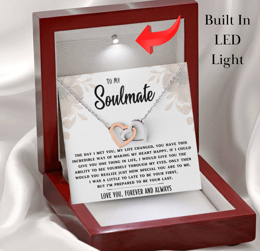 Soulmate-Prepared to be your last- Interlocking Hearts necklace
