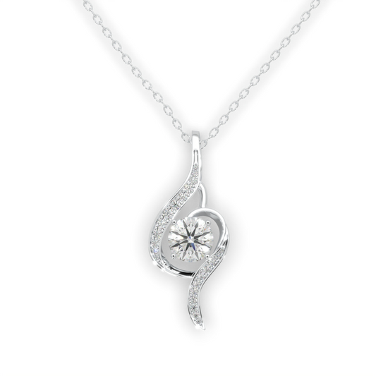 Daughter- Proudest Moment Mom- 925 Sterling Silver Adoring Love Necklace